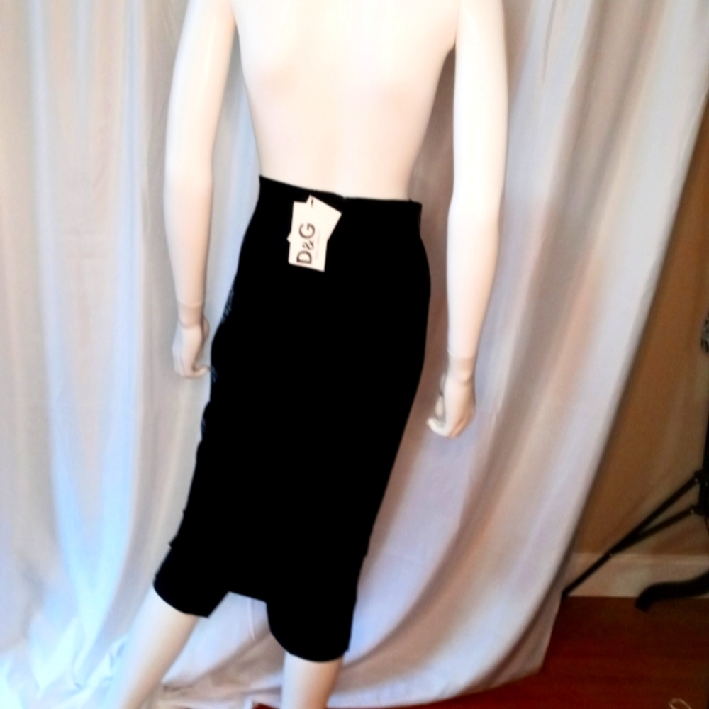 Sexy Vintage Dolce and Gabbana black skirt